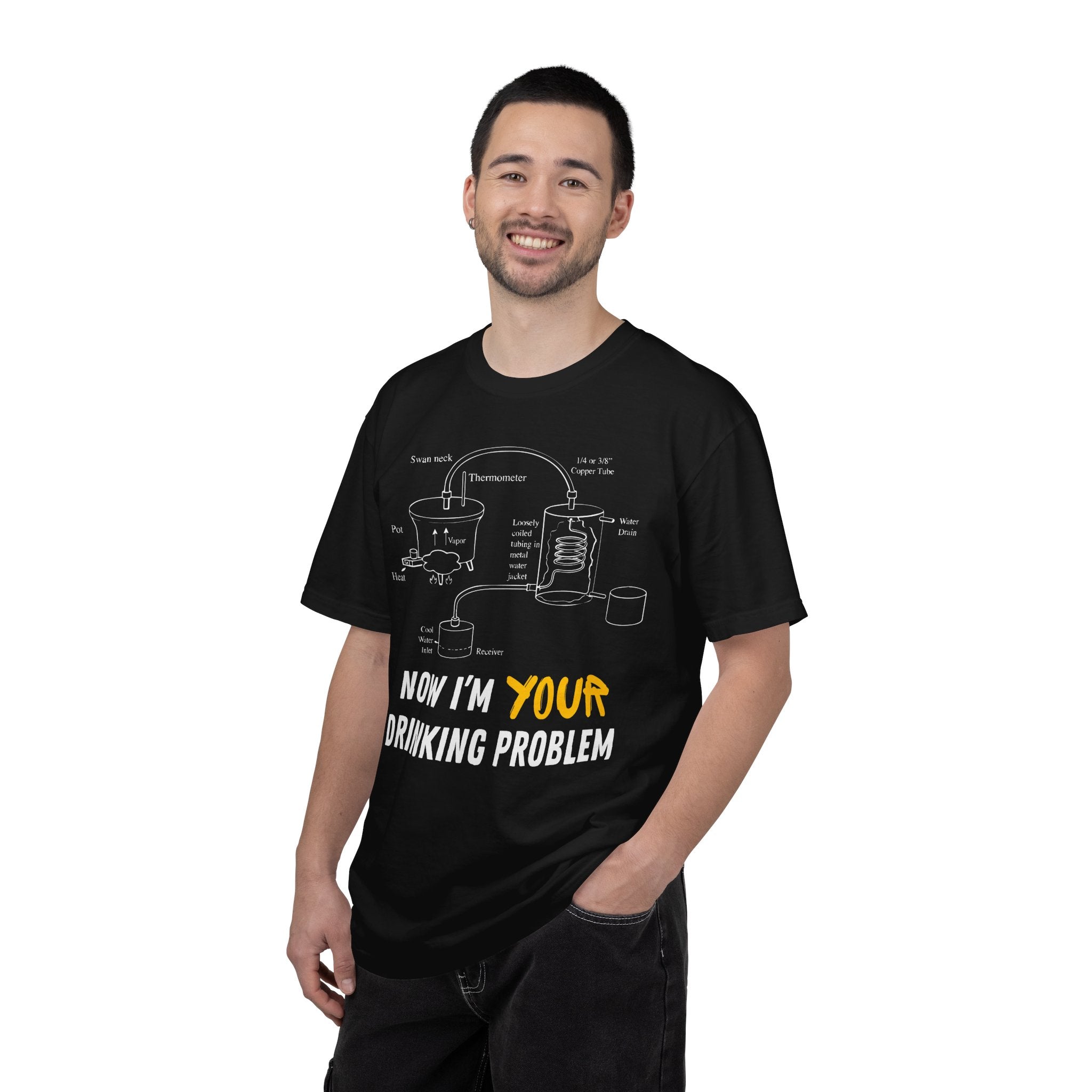Now I'm Your Drinking Problem – Vintage Distilling Blueprint Shirt