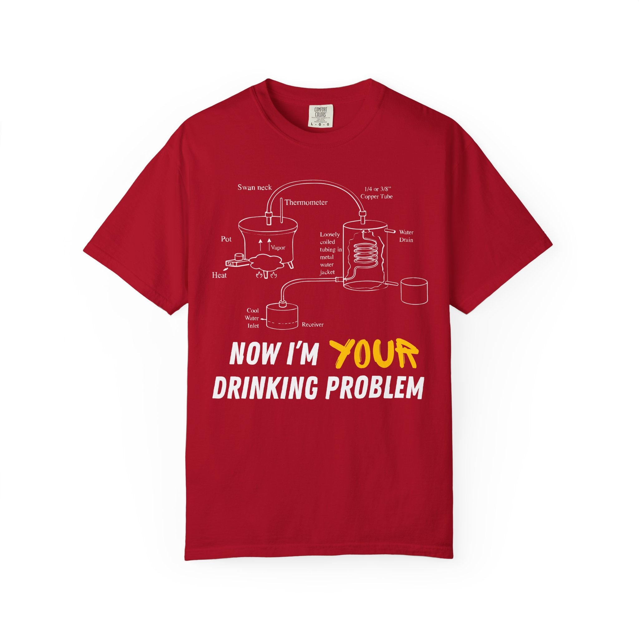 Now I'm Your Drinking Problem – Vintage Distilling Blueprint Shirt