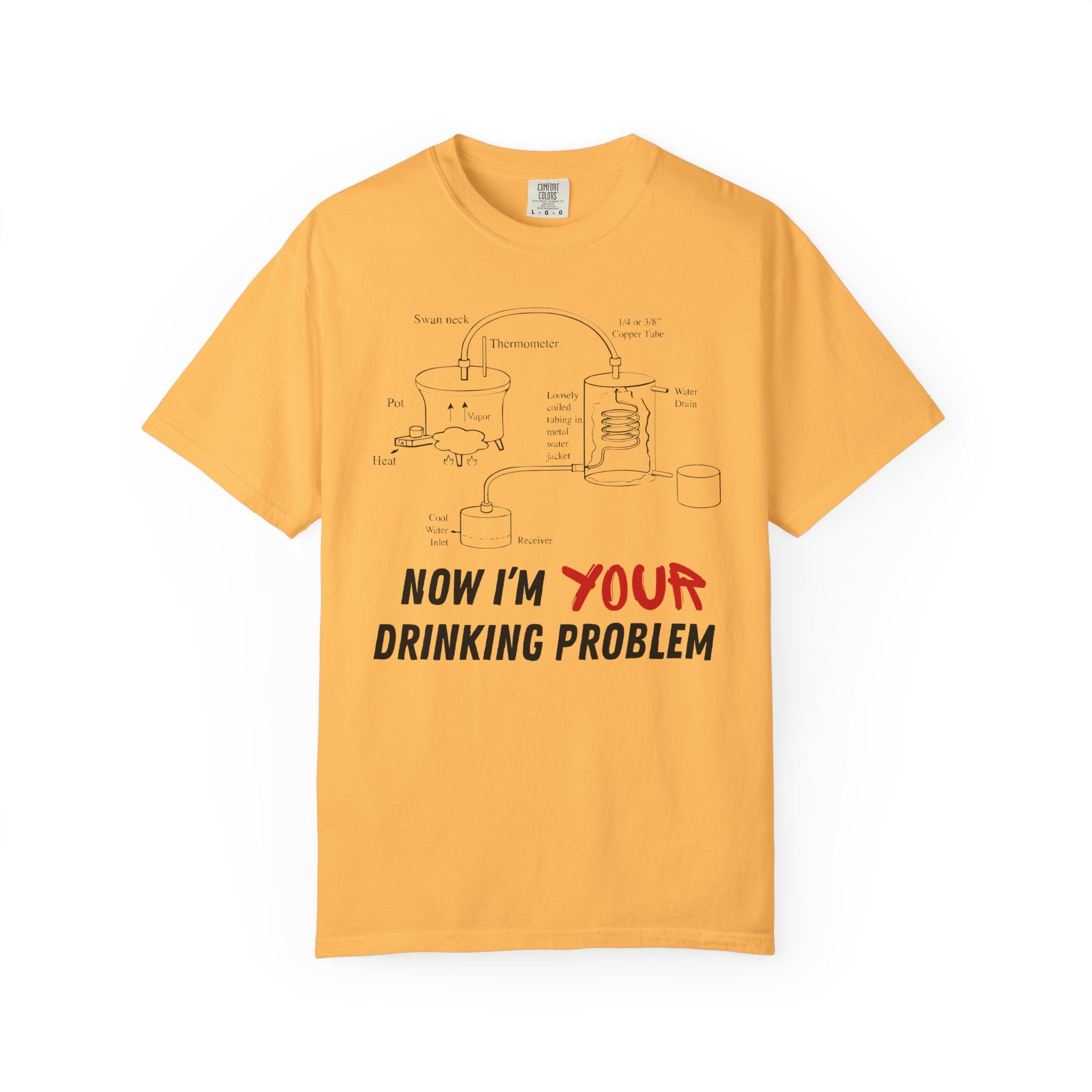 Now I'm Your Drinking Problem – Vintage Distilling Blueprint Shirt