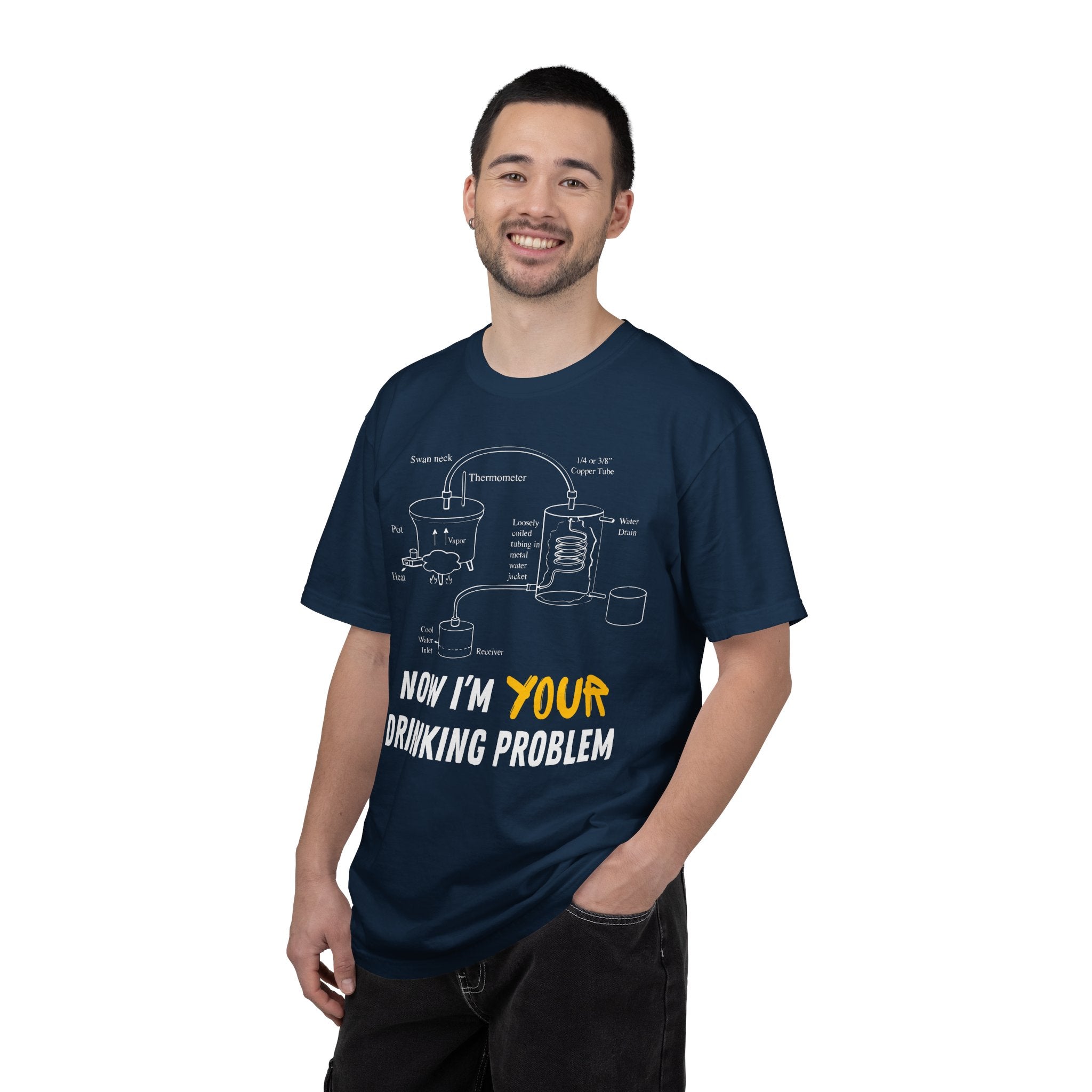 Now I'm Your Drinking Problem – Vintage Distilling Blueprint Shirt