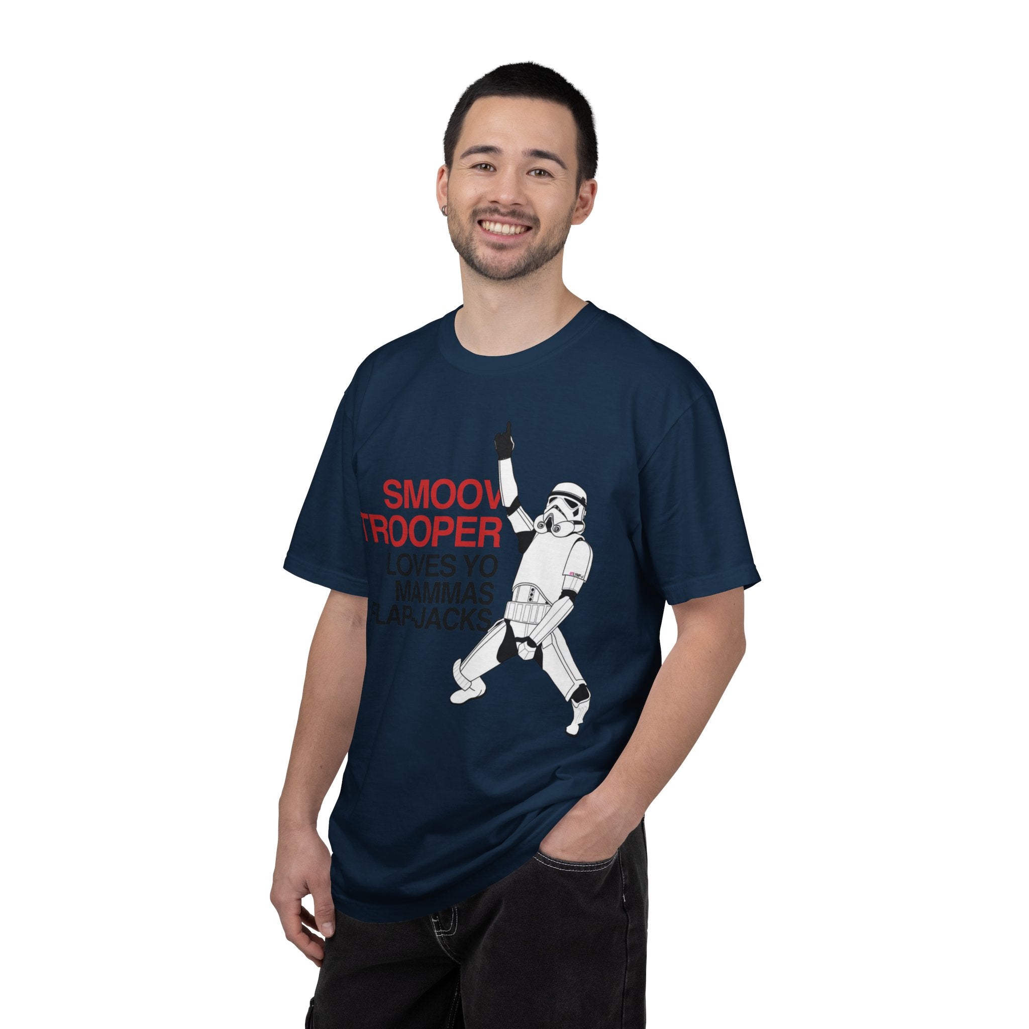 Smooth Trooper Dance Graphic Tee – Retro Sci-Fi Humor Shirt
